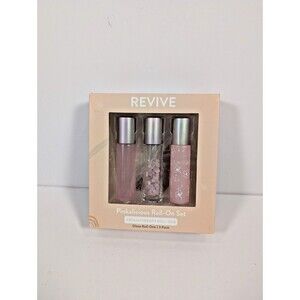 REVIVE Pinkalicious Roll-On Set Aromatherapy  Glass Rose Quartz Stainless Steel